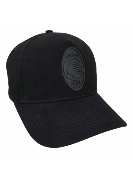 Cappellino nero con patch in gomma Atalanta B.C.
